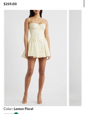 Samaria floral cotton mini dress
